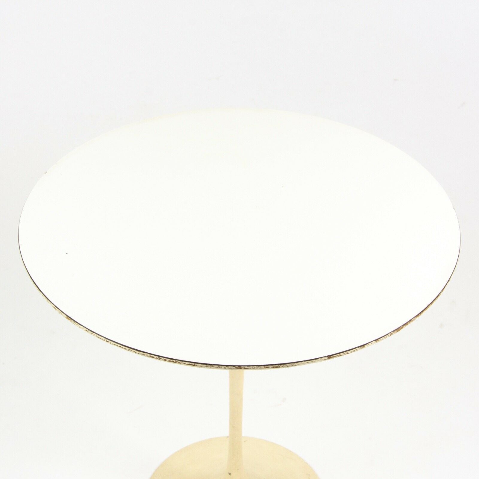 SOLD 1960s Vintage Eero Saarinen For Knoll 20 Inch Tulip Side Table White Laminate