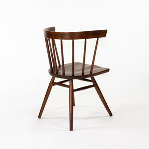 SOLD 1947 Pair of George Nakashima for Knoll Associates N19 Straight Chairs in Walnut