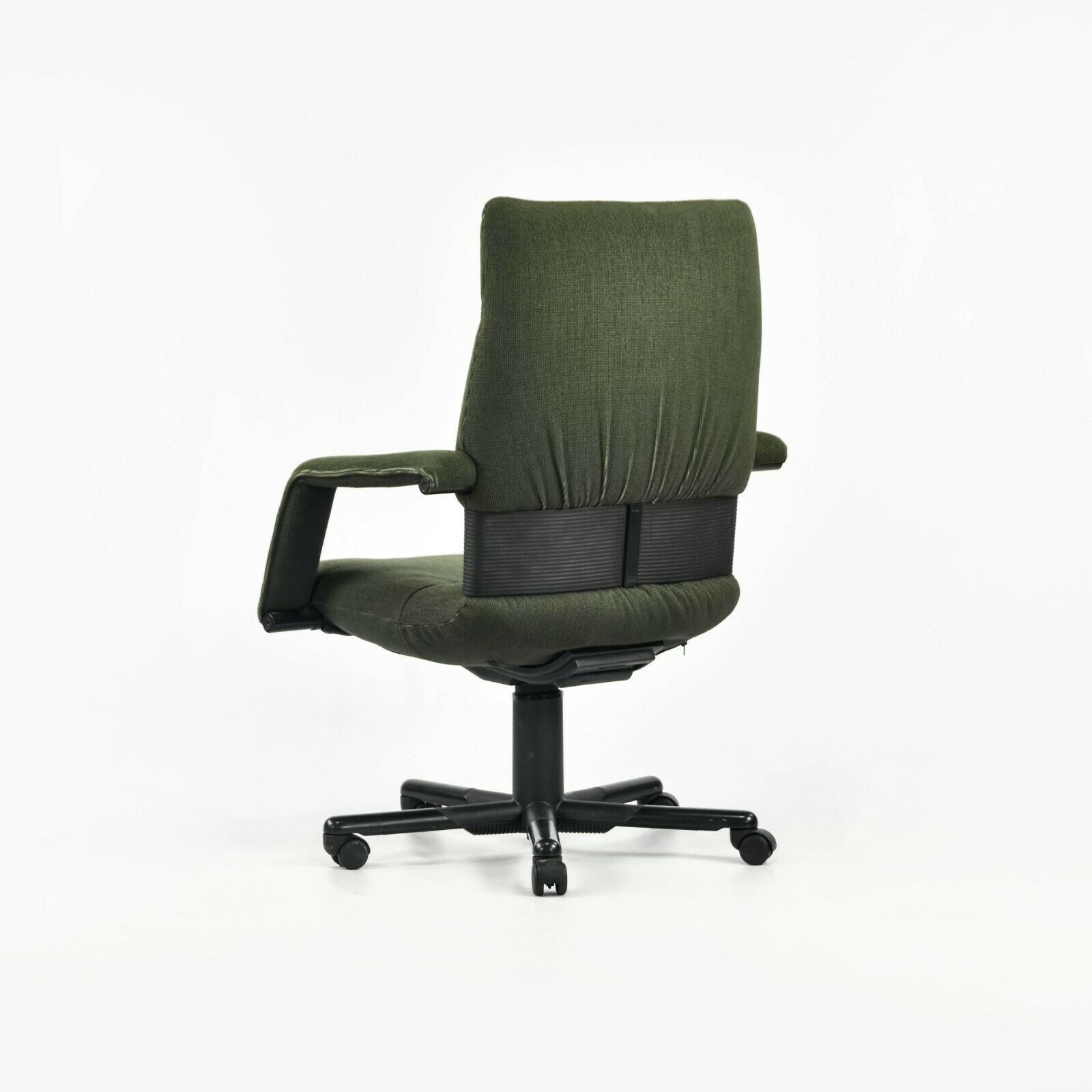 SOLD 1997 Mario Bellini Vitra Figura Post Modern High Back Desk Chair in Green Fabric