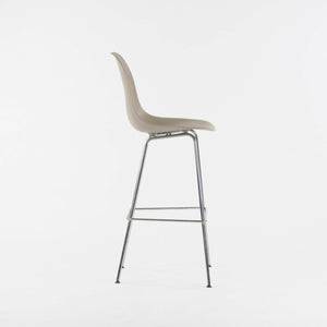 SOLD Ray and Charles Eames Herman Miller Molded Shell Bar Stool Chair Sparrow Grey