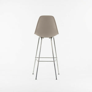SOLD Ray and Charles Eames Herman Miller Molded Shell Bar Stool Chair Sparrow Grey