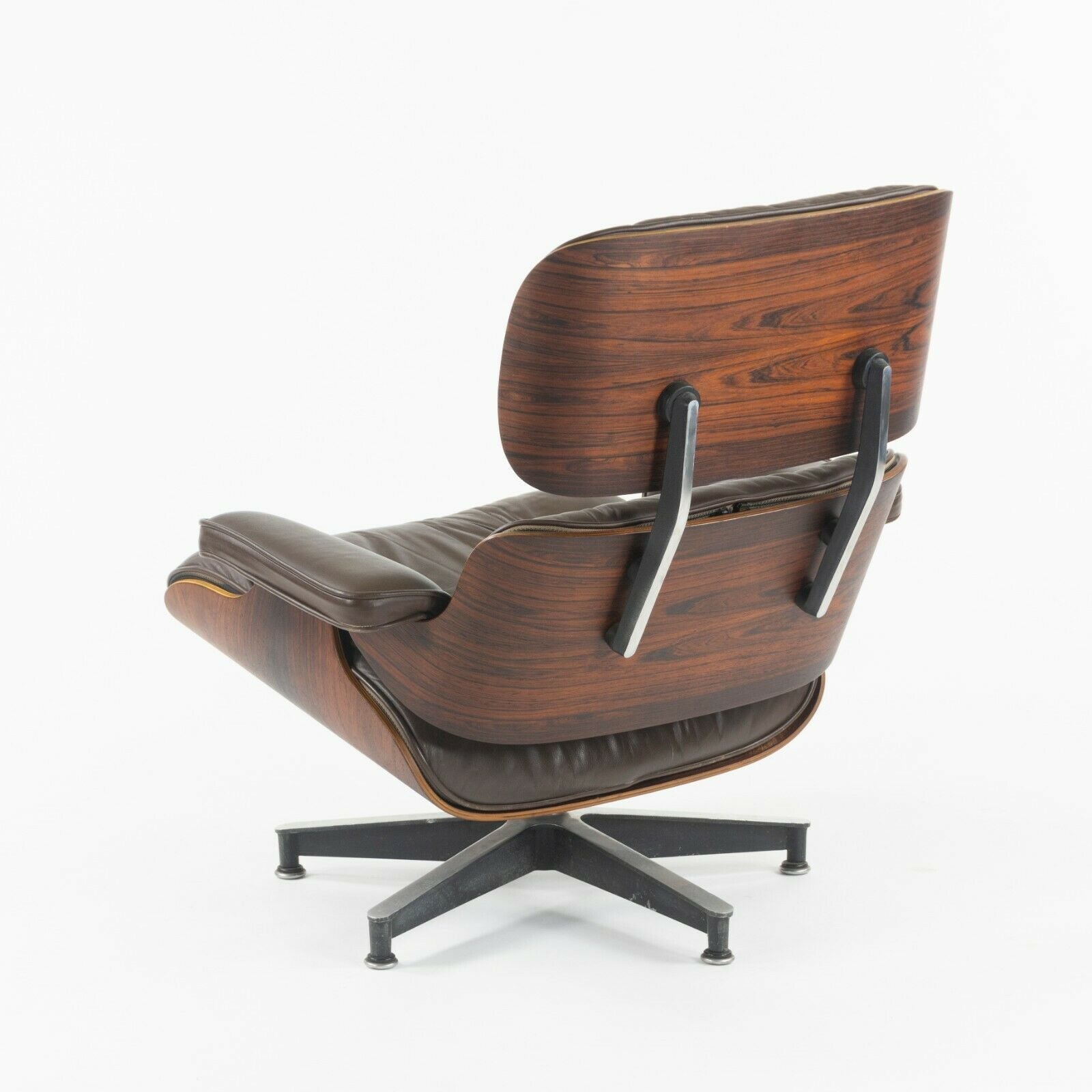 SOLD C. 1961 Herman Miller Eames Lounge Chair and Ottoman 670 and 671 Brown Leather