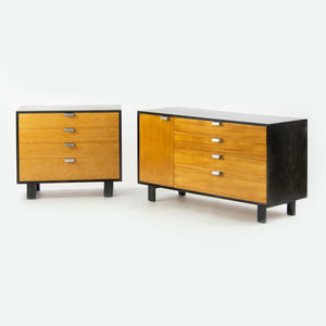 1950s George Nelson Herman Miller Primavera Two Tone Four Drawer Dresser Cabinet