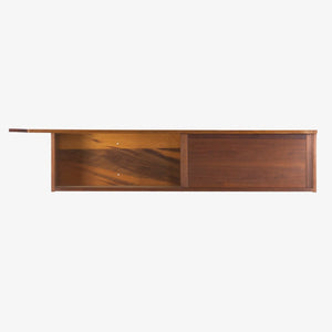 SOLD 1959 George Nakashima Studio Free Edge Walnut Hanging Wall Cabinet w/ Provenance