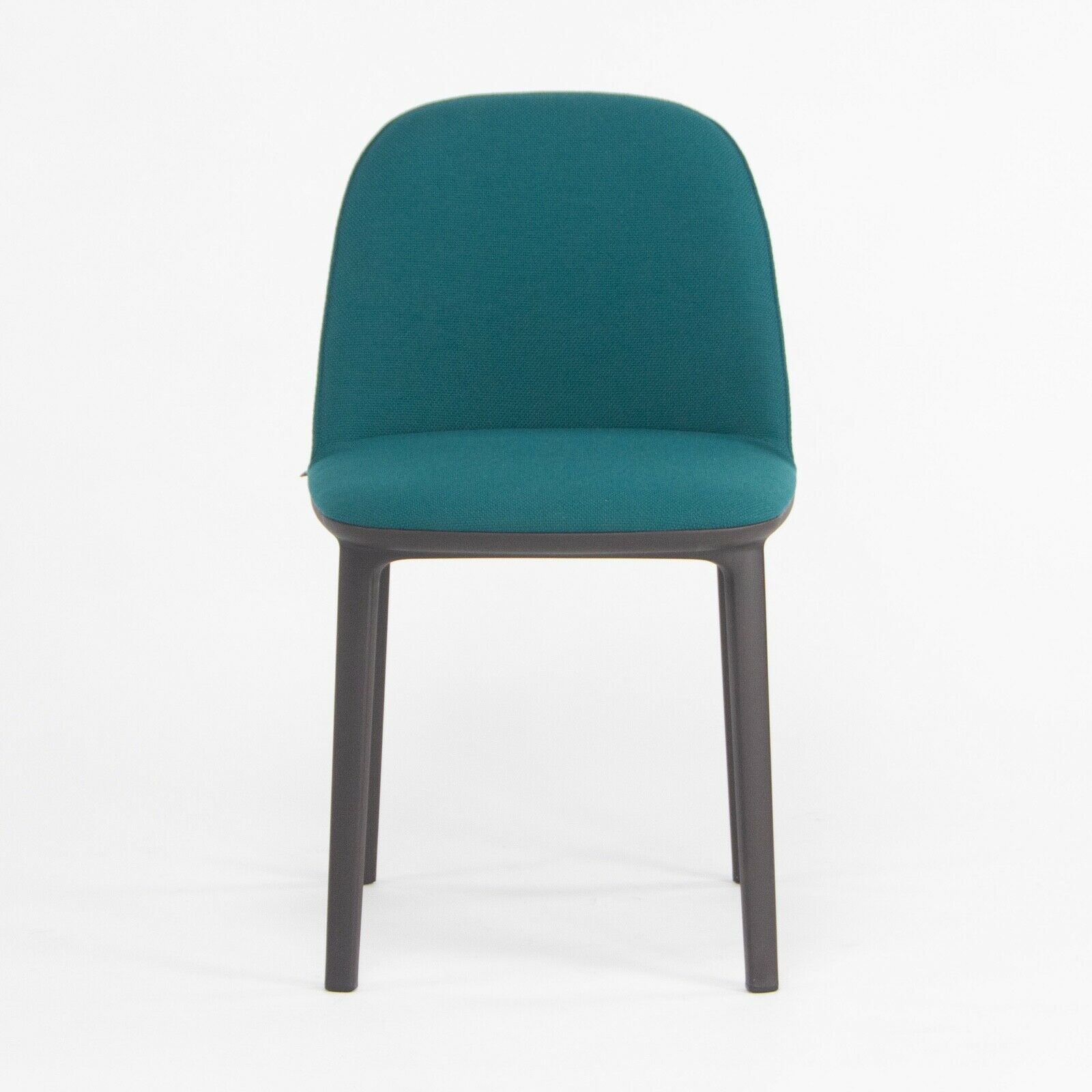 2019 Vitra Softshell Side Chair w/ Teal Blue Fabric by Ronan & Erwan Bouroullec