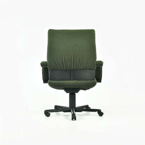 SOLD 1997 Mario Bellini Vitra Figura Post Modern High Back Desk Chair in Green Fabric