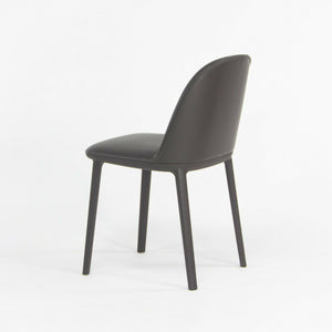 2019 Vitra Softshell Side Chair w Dark Brown Leather by Ronan & Erwan Bouroullec