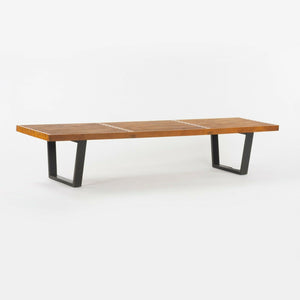 SOLD 1950s George Nelson Herman Miller 72.5 inch 4692 Slatted Platform Bench in Birch