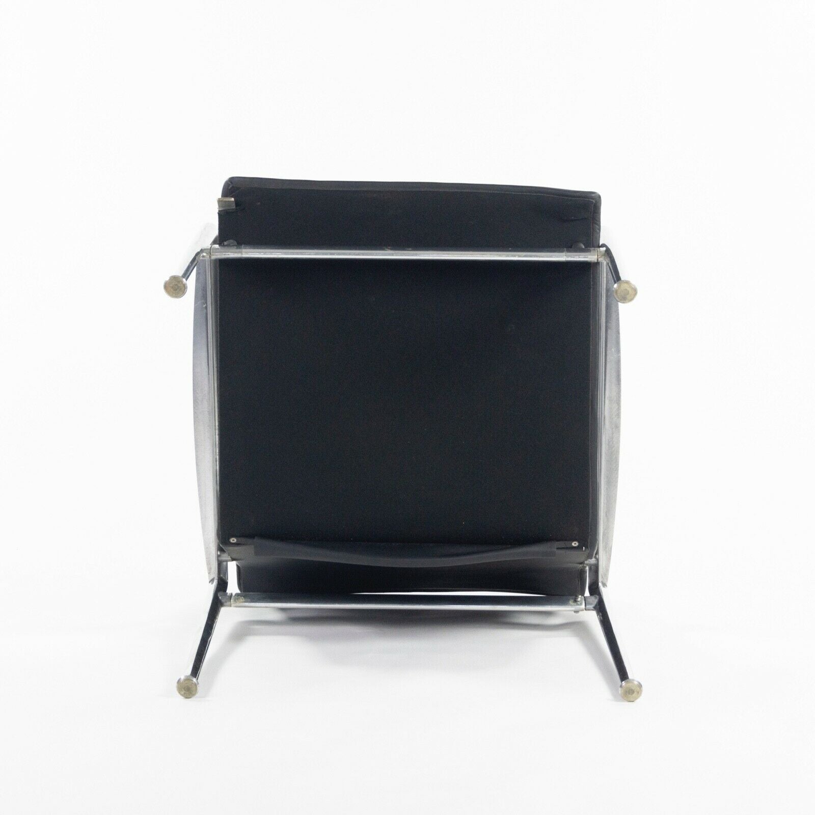 SOLD 1966 Collection Prototype Richard Schultz Polished Aluminum Leather Lounge Chair