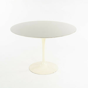 SOLD 1960s Eero Saarinen for Knoll Tulip Dining Table and Four White Tulip Side Chairs
