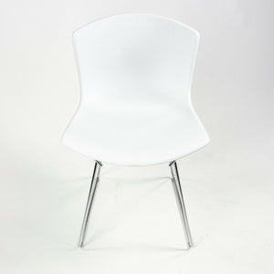 SOLD Harry Bertoia for Knoll Studio Molded Side Shell Chair Plastic with Chrome Base White