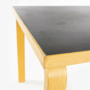 SOLD 1970s Alvar Aalto for Artek L-Leg Birch and Laminate Vintage Dining Table Knoll