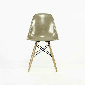 SOLD 2010s Eames Modernica Case Study Celery Fiberglass Side Shell Chair with Dowel Base