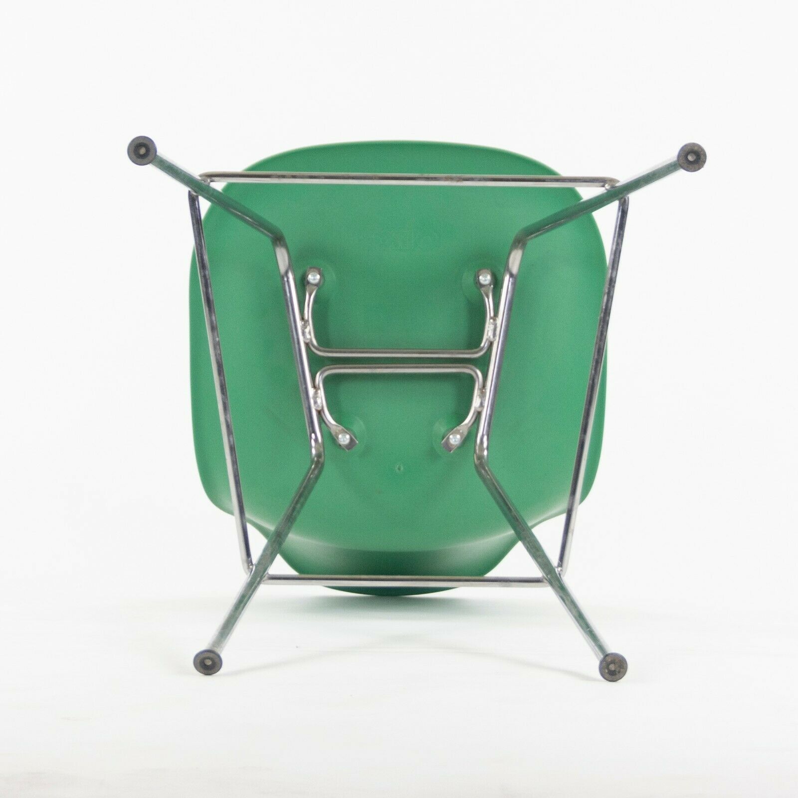 SOLD Ray and Charles Eames Herman Miller Molded Shell Bar Stool Chair Kelly Green