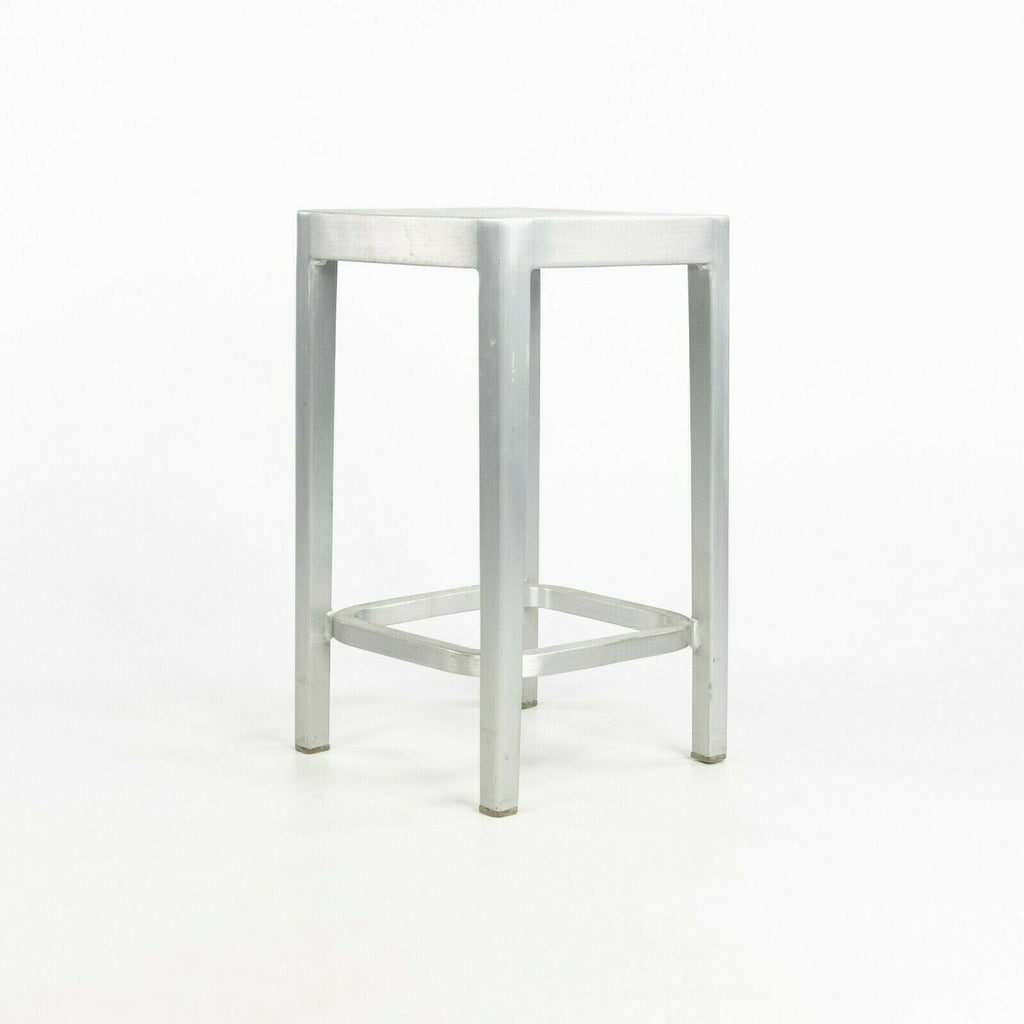 SOLD 2009 Philippe Starck for Emeco Starck Counter Height Stool in Brushed Aluminum