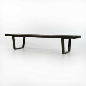 SOLD 1950s George Nelson for Herman Miller Black Ebonized Birch Bench Model 4692 68in