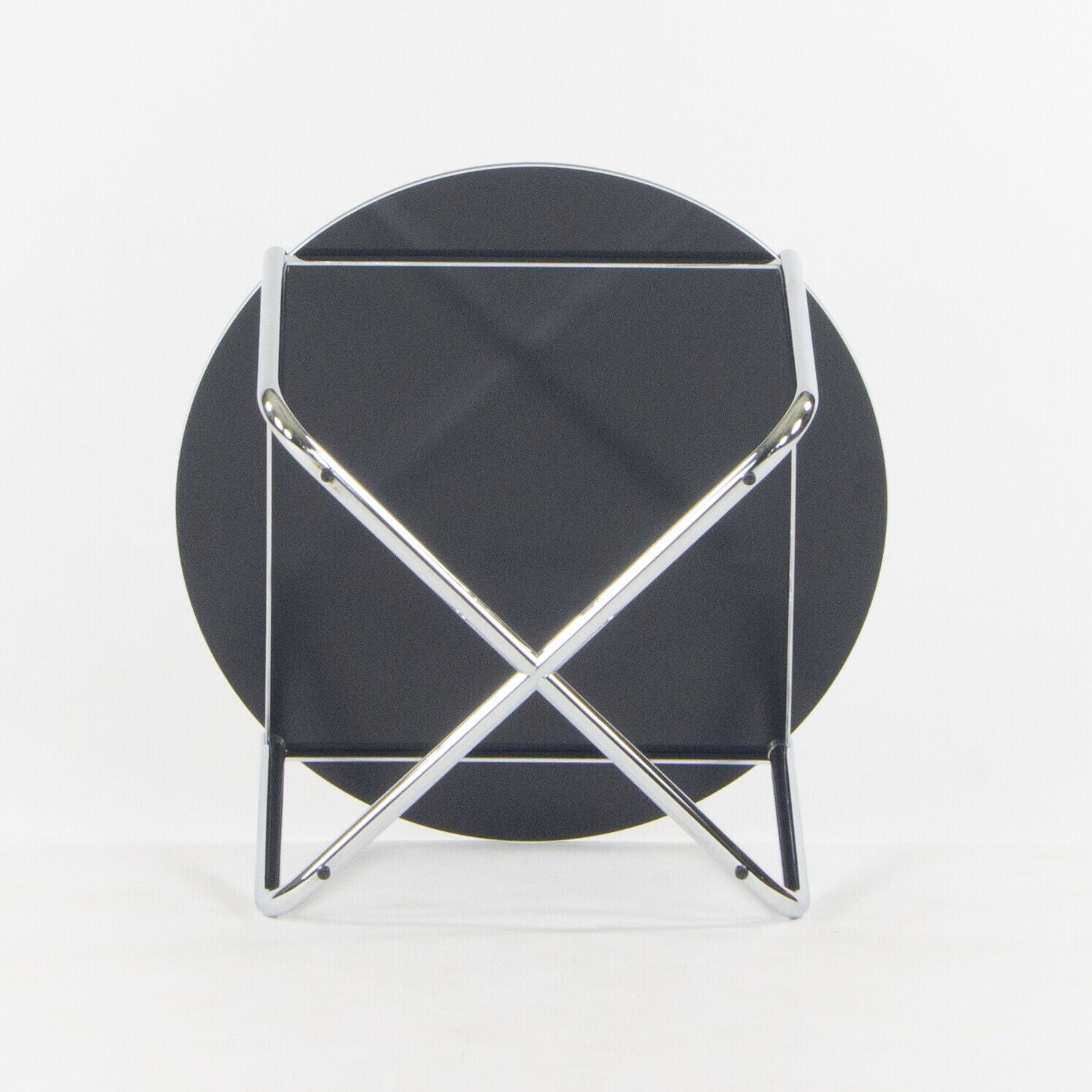 SOLD 2021 Mies Van Der Rohe for Knoll MR Side End Table Smoked Glass Chromed Steel