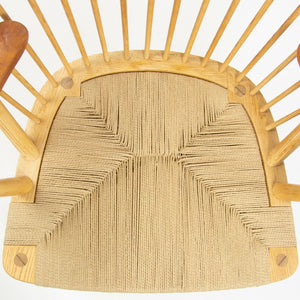 SOLD 1960s Hans Wegner Peacock Chair for Johannes Hansen of Denmark Ash & Teak Knoll