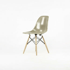 SOLD 2010s Eames Modernica Case Study Celery Fiberglass Side Shell Chair with Dowel Base