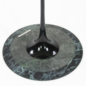SOLD 2020 Eero Saarinen Knoll Tulip Side End Table w/ 16in Verdi Alpi Green Marble 2x Available
