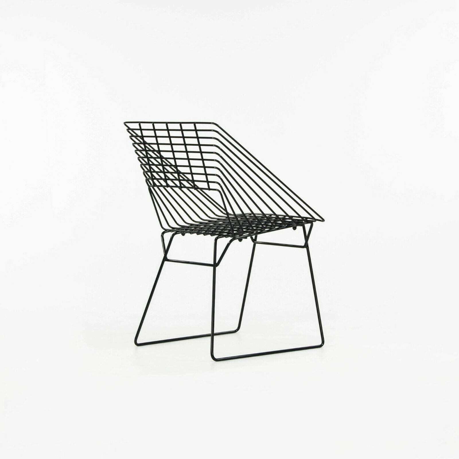 1960s Verner Panton for Fritz Hanson Outdoor Box Wire Chair w/ Black Frames 14x