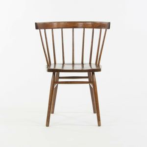 SOLD 1947 Pair of George Nakashima for Knoll N19 Straight Chairs with Dark Walnut Finish