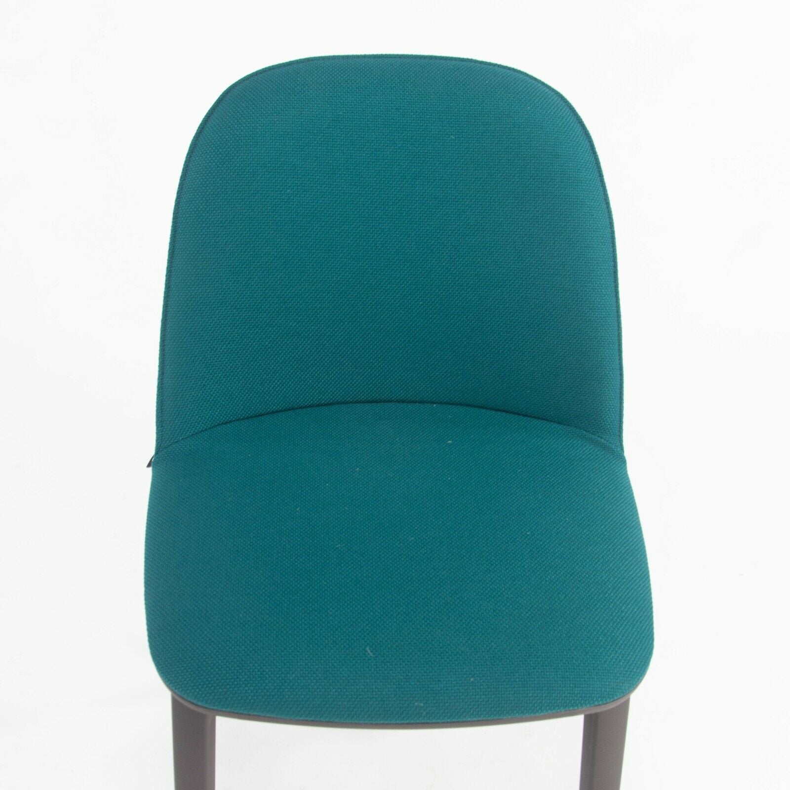 2019 Vitra Softshell Side Chair w/ Teal Blue Fabric by Ronan & Erwan Bouroullec