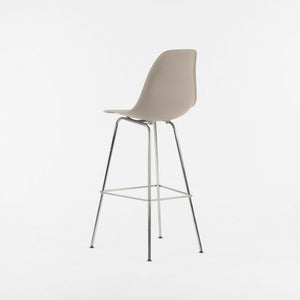 SOLD Ray and Charles Eames Herman Miller Molded Shell Bar Stool Chair Sparrow Grey