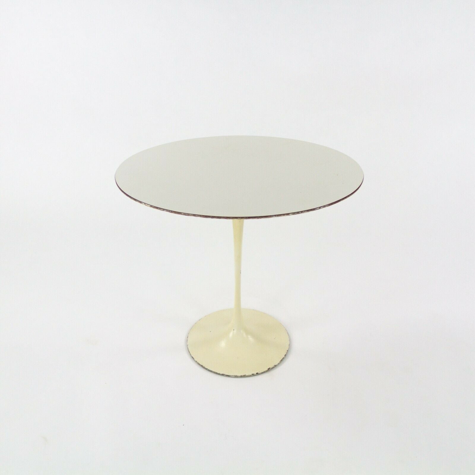 SOLD 1958 Eero Saarinen for Knoll Associates Oval Laminate Side Table 575 Madison Ave