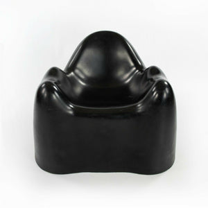 1970s Wendell Castle Molar Chair in Black Fiberglass by Northern Plastics of Syracuse