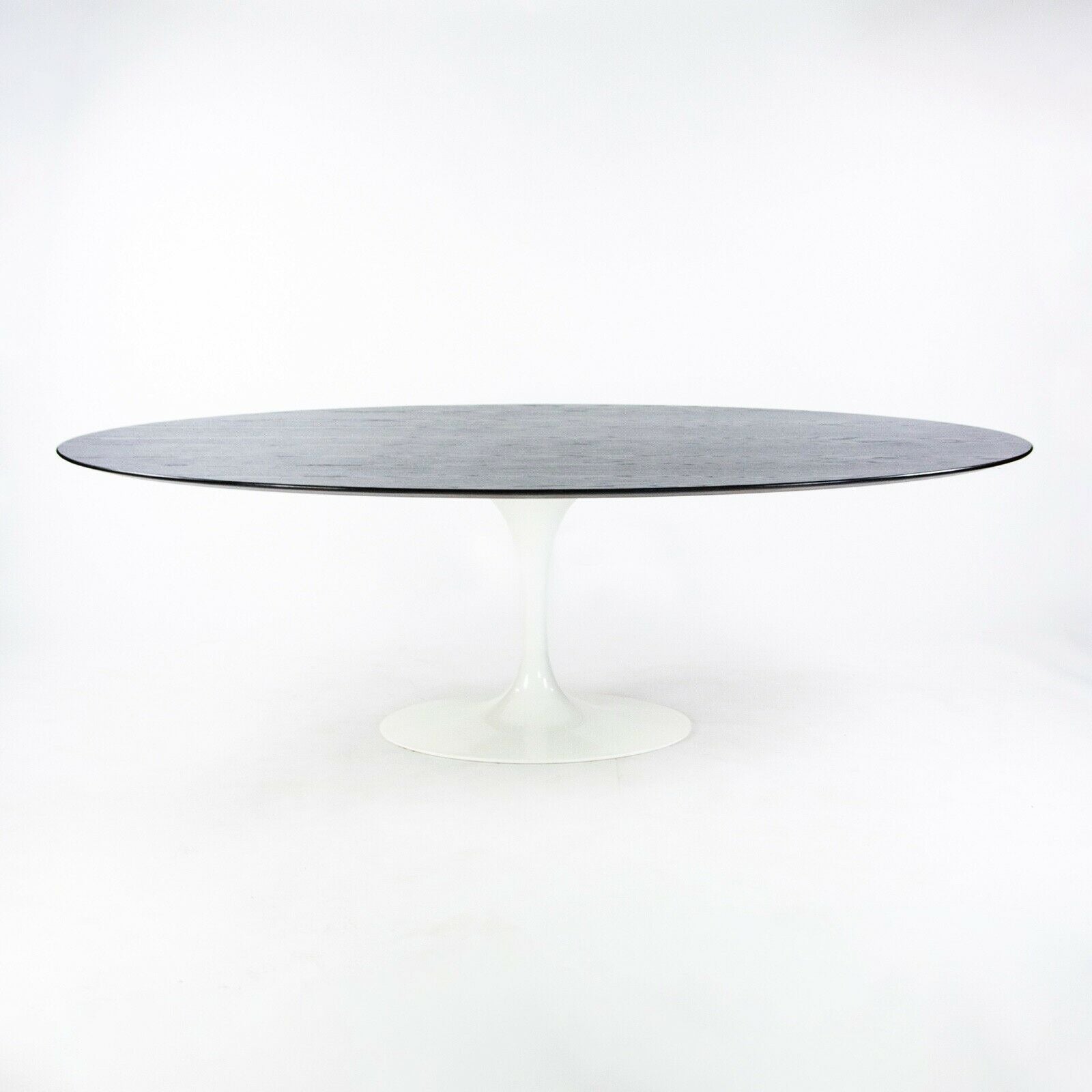 SOLD Eero Saarinen for Knoll 96 inch Tulip Ebonized Oak White Dining Conference Table