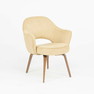 SOLD Eero Saarinen for Knoll 2020 Executive Arm Chair with Tan Suede & Wood Legs