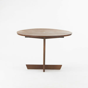 SOLD 1997 Mira Nakashima Minguren I Special 42 inch Round Black Walnut Dining Table