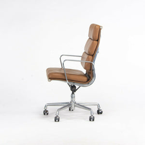SOLD 2003 Herman Miller Eames Aluminum Group Executive Soft Pad Desk Chair Tan Brown