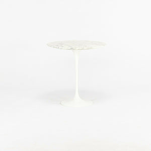 SOLD 2006 Eero Saarinen for Knoll Tulip 20 inch Round Side Table Polished Arabescato