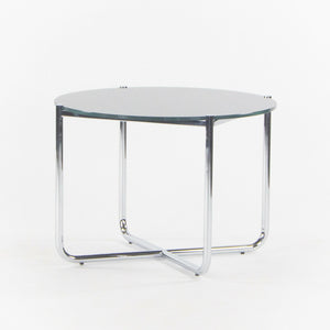 SOLD 2021 Mies Van Der Rohe for Knoll MR Side End Table Smoked Glass Chromed Steel