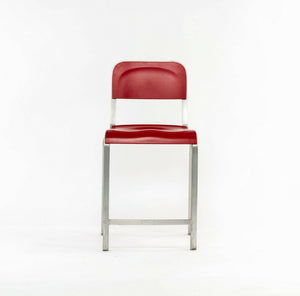 2010s Emeco 1951 Red Counter Stool by Adrian van Hooydonk and BMW Designworks