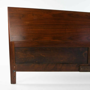 SOLD 1960s Solid Black Walnut King Size Headboard