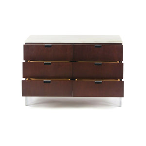 1970s Florence Knoll International 6 Drawer Credenza Dresser with Marble Top
