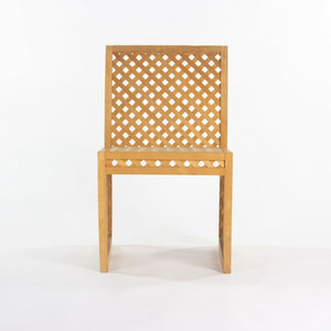 SOLD 1985 Prototype Richard Schultz Wooden Outdoor Collection Dining Chair