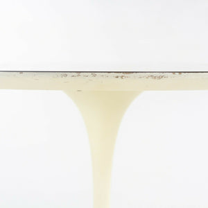 SOLD 1960s Eero Saarinen for Knoll Tulip Dining Table and Four White Tulip Side Chairs