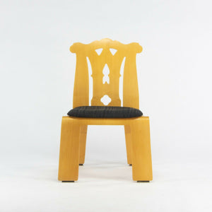 SOLD 1984 Robert Venturi + Denise Scott Brown Chippendale Chair for Knoll in Birch