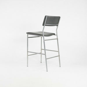 2012 Martin Visser for Spectrum SB07 Counter Height Stool in Leather & Stainless 12 Available