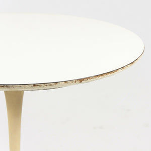 SOLD 1960s Vintage Eero Saarinen For Knoll 20 Inch Tulip Side Table White Laminate