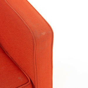 SOLD 2010s Pair Original Knoll Mies Van Der Rohe Krefeld Lounge Chair Orange Fabric