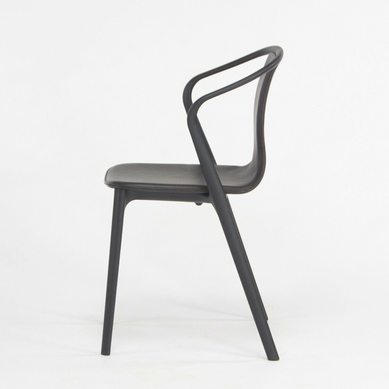 C. 2019 Vitra Belleville Armchair in Brown Leather by Ronan & Erwan Bouroullec