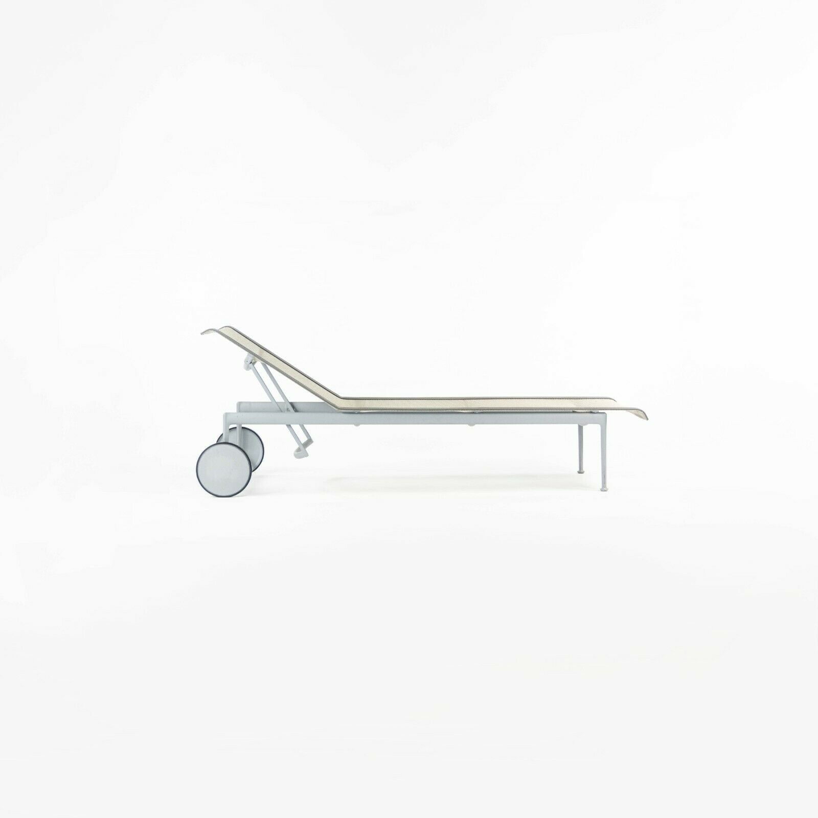 SOLD 2012 Richard Schultz 1966 Series Adjustable Chaise Lounge Chair in Silver 2 Available