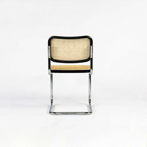 SOLD 2021 Pair of Marcel Breuer for Knoll Ebonized Beech Cesca Armless Dining Chairs