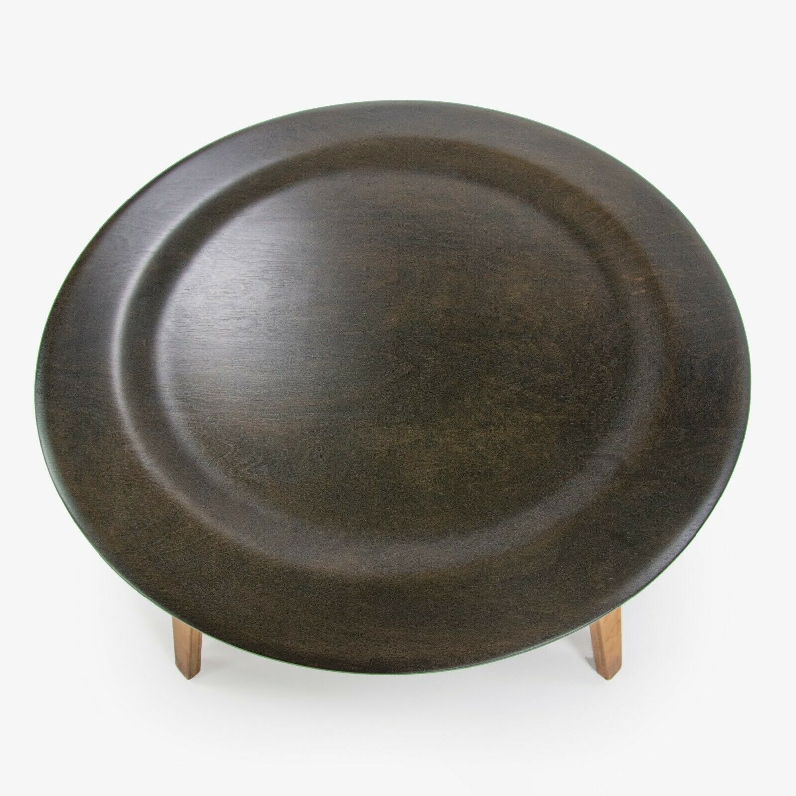 SOLD 1948 Vintage Eames Evans Herman Miller CTW 2-Tone Round Wood Coffee Table Birch