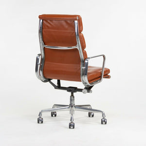 SOLD 2003 Cognac Herman Miller Eames Aluminum Soft Pad Executive Desk Chair, 6x Available